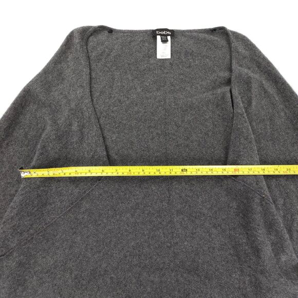 NEW Bebe 100% Cashmere Cape Cardigan Sweater Old Money Quiet Luxury Lagenlook - Picture 4 of 6